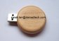 Flash Drives Wooden Round USB