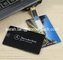 Plastic High Speed Business Card USB Flash Drives with Customized Printing