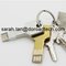 Metal Key USB Flash Drives 100% Original and New Memory Chip