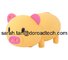 Custom Cartoon PVC Cute Pig USB Pen Drive, Hot Sale Gift USB Memory Sticks