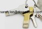 Free Logo Metal Key 3.0 USB Stick/Bulk Sale USB Flash Frive with Real Capacity