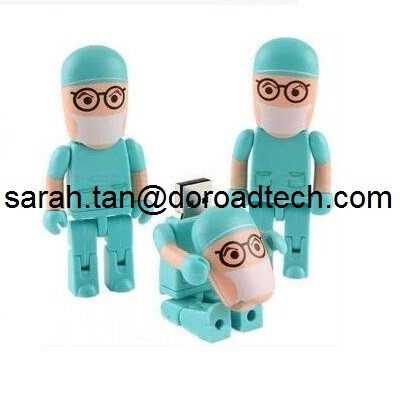 Wholesale Cheap All Kinds of Plastic People USB Flash Drive, Customized Figures Available