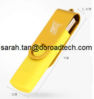 Hot Sell Mobile Phone USB Flash Drive, Mobile Phone USB Pen Drive with Double Sockets