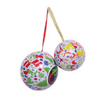Ball shape tin, metal packaging, promotional tin, customized tin, food grade tin box, Christmas tin