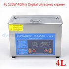 4L 120W Stainless steel Digital display ultrasonic cleaner for laboratory
