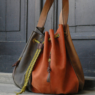 China handmade leather woman handbag OVERSIZE LADYBUQ bag supplier