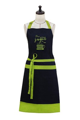 China Embroidered 100% Cotton Professional Apron for Men &amp; Women with Adjustable Neck &amp; Centre Pockets Perfect for Cooking supplier