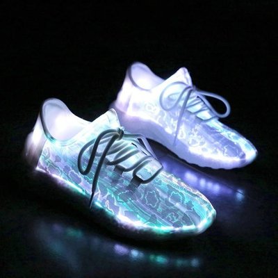 China Rechargeable Fiber Optic LED Shoes For Adults Noval Material Wear - Resistant supplier