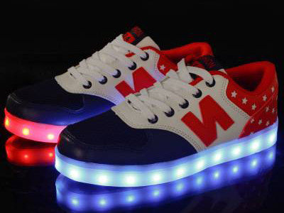 China Dance Neon LED Light Up Sneakerss Remote Control For Music Festival supplier