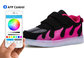 Skate Boys App Controlled LED Shoes Bluetooth Connection Light Up Sneakers For Kids supplier