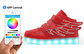 Fashional App Controlled LED Shoes High Top Light Up Sneakers For Adults Breathable supplier
