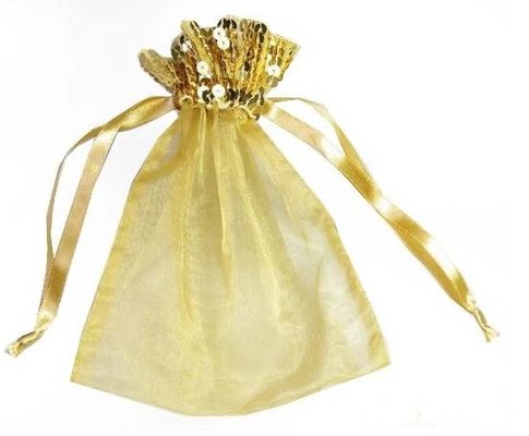 organza drawstring bag for cosmetics packing
