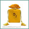 yellow velvet gift bag with tassels drawstring velvet gift pouch