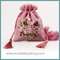 small linen gift bag, small jute gift pouch, linen drawstring bag