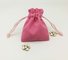 Pink Jewelry Velvet Drawstring Pouch Bag Velvet Jewelry Pouch