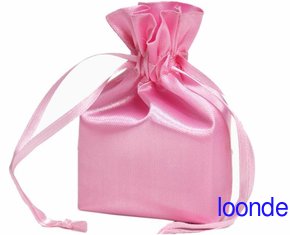 China 3X4 Pink Satin Bags-dz/pk supplier