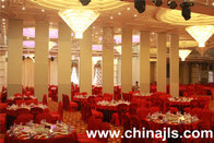 Acoustic movable partition operable wall sliding folding panel for banquet hall using