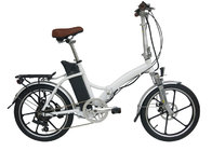 China Alloy Frame Foldable Electric Bike with 36 Voltage , 10 Ah Lithium Battery and USB Plug distributor