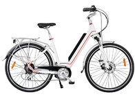 Ladies High End Electric Bike , Rear Wheel Motor And Pedal Assisted System for sale