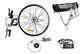 cheap 200W , 250W , 350W , 500W Electric Bike Conversion Kits / e bike kits PAS Sensor