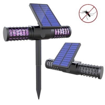 China Solar Bug Zapper Light Wireless Insect &amp; Mosquito Killer Light with 4 UV LED Bulbs Rechargeable Garden Lights supplier