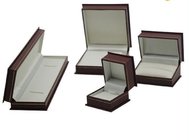 Black male jewelry box with leatherette paper