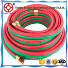 OXYGEN AND ACETYLENE HOSE TWIN FLEXIBLE 5/16'' RED AND GREEN RUBBER