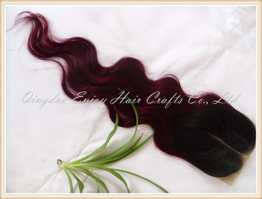 China Silk top closure 4''x4'' peruvian virgin hair natural color /99j,body wave 10''-24'' supplier