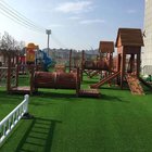 Commecial and landscaping artificial grassfrom Qingdao Singreat in chinese(Evergreen Properity )