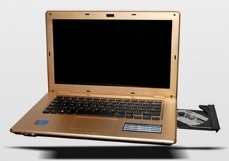 China 14.1&quot;HD Widescreen Display Intel D2500 Notebook,Intel GMA 3600 integrated graphics laptop supplier