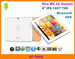 China 8&quot; GPS tablet PC IFive MX IPS screen with build in 3G 1G/16G Bluetooth HDMI supplier