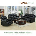 Modern Recliner Sofa,Loveseat,Recliners,Chair,Leather Black Sofa set,Bonded leather sofa,Air Leather Sofas with Console