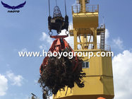 6.3m3 Steel scrap Handling Electro hydraulic orange peel scrap grab bucket