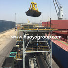 HAOYO 40cbm mobile port Hopper for discharging bulk materials