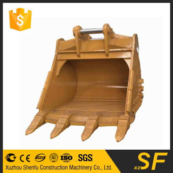 Canbe customized 6cbm Excavator rock bucket fit for CAT390 made in China with good quality