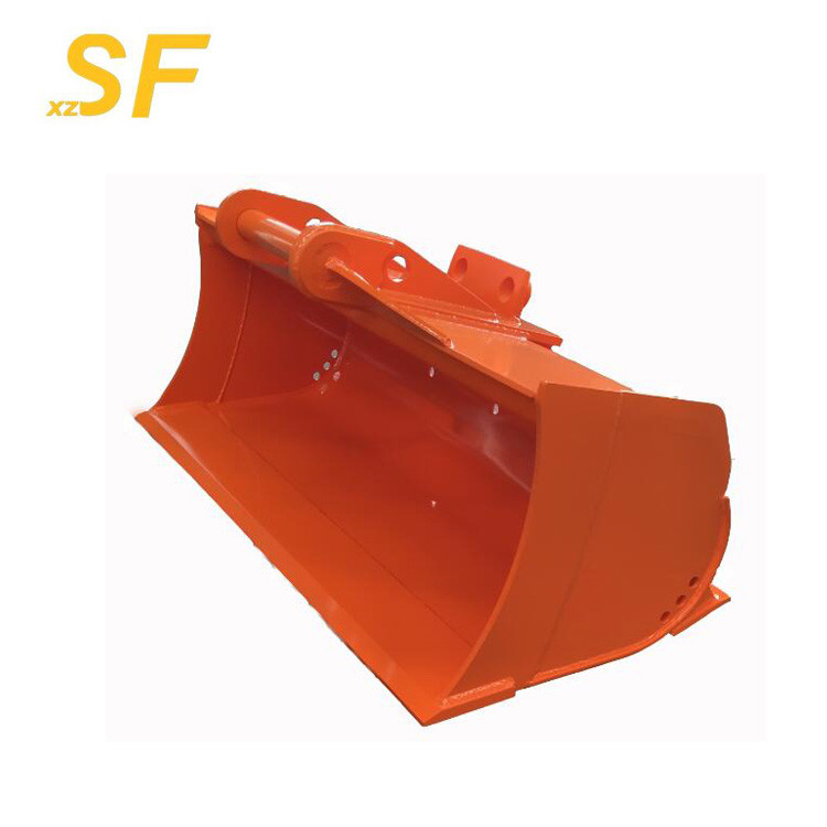 Direct supplier of excavator cleaning mud bucket with two cutting edges
