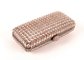 Pink Colored Glitter Clutch Purse , Box Shaped Metal Sequin Sparkly Evening Bags supplier