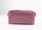 PU Leather Large Makeup Bag , Pink Cute Blank Cosmetic Bag For Ladies supplier