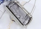 Gorgeous Acrylic Diamond Silver Mesh Evening Bags For Dinner Party supplier