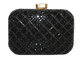 Handmade Crystal Mesh Evening Bags Golden Frame And Acrylic Closure supplier