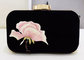 Unique Design Women ' S Evening Bags And Clutches , Floral Embroidered Purse With Golden Frame supplier