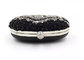 Handmade Beads Embroidered Evening Bag Black And White With Pearl Diamond supplier