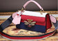 European fancy women shoulder handbag with bee closure buckle flip cover handbag supplier