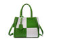 Famous Brand Contrast Color Grid Platinum Bag , Women ' S Over Shoulder Handbags supplier