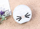 White Color Moon Shaped Ladies Evening Clutch Bags Customized Cute Face Printed supplier