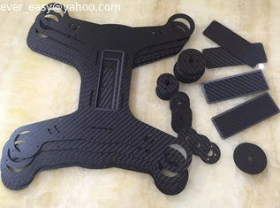 China custom carbon fiber frame for drone parts,machined carbon fiber plate board for FPV drone supplier