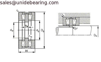 China Taper roller thrust bearing for rolling mill bearings 353102 supplier