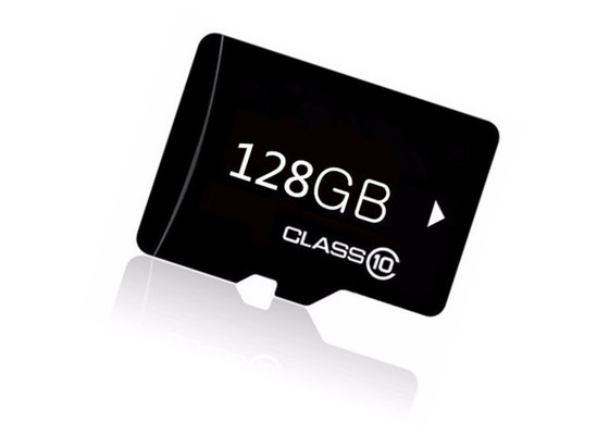 China PayPal Accepted Micro SD Card 128GB Class 10 Passed H2testW With ABS Plastic supplier
