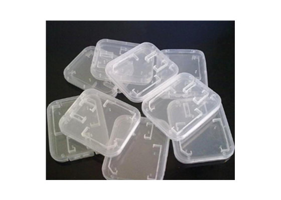 China Bulk Hard Plastic Storage Boxes For Memory Card , Transparent Micro SD Card Box supplier
