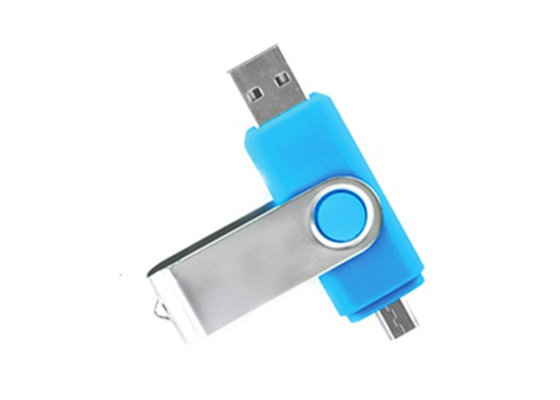 China 32GB Ultra Dual USB OTG Drive Swivel Type 68 * 17 * 8mm For Mobile Tablet supplier